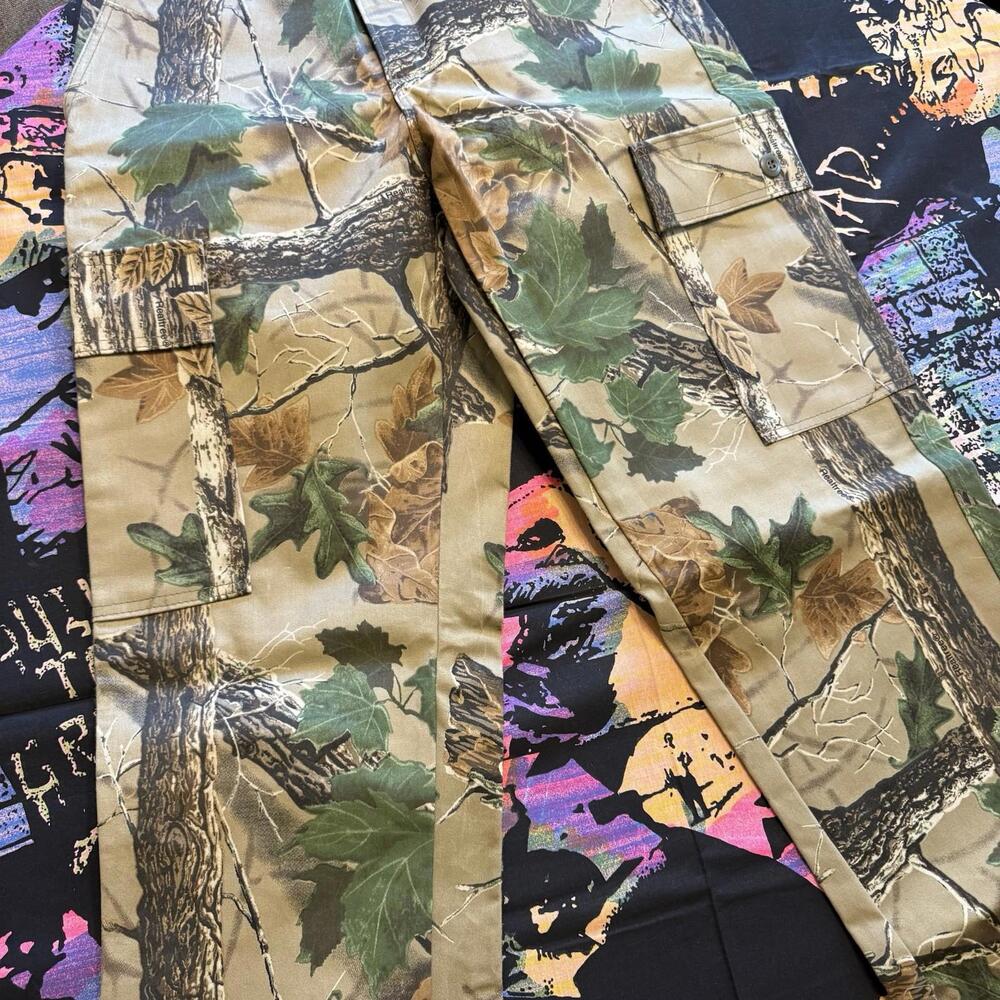 Vintage NWOT 80s Liberty RealTree Camo Hunting Pants Size Mens 38x34 USA - Picture 2 of 8